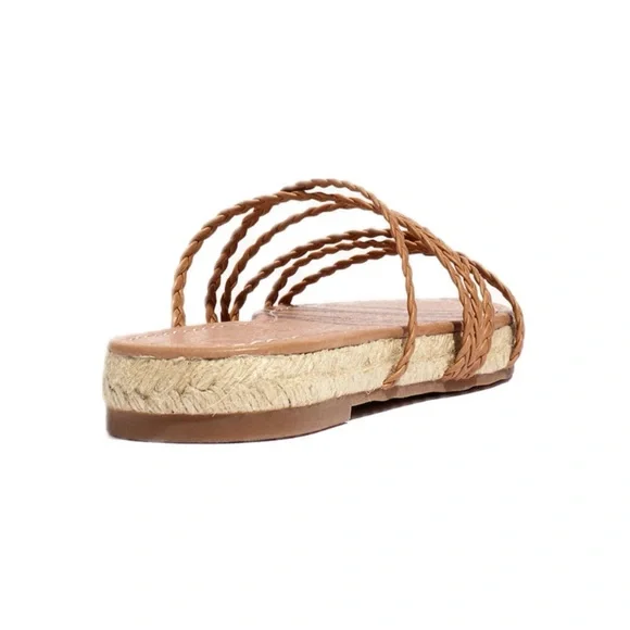 Madewell The Kathryn Espadrille Leather Slide Sandal - Picture 6 of 13